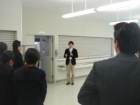 早良高等学校から学校見学に来られました
