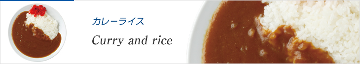 カレーライス　Curry and rice