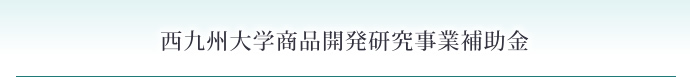 西九州大学商品開発研究事業補助金